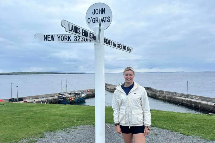 Betsy Board at John O'Groats
