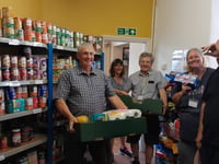 Crediton Foodbank’s shelves filled