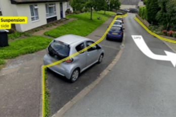 The route for the Zedpods.