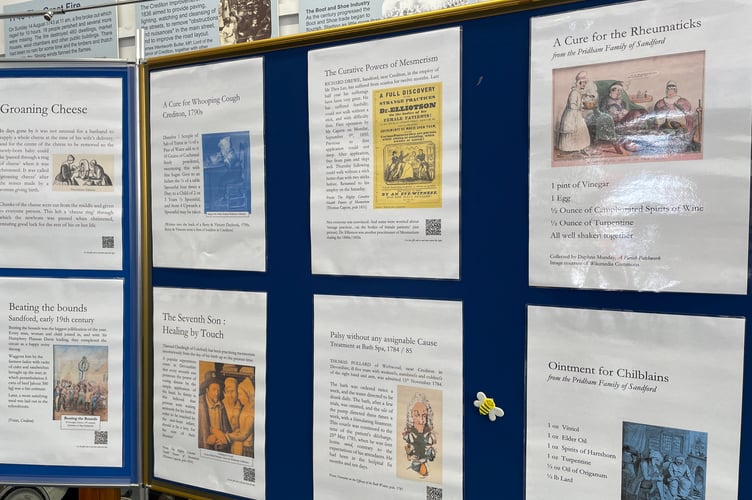 Old remedies Crediton Museum exhibition