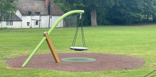 Crediton park swing taken out of action