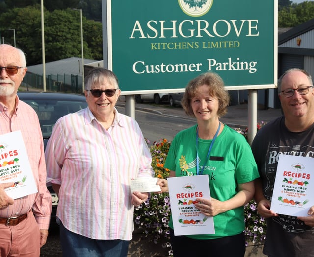 Boost for Crediton Foodbank thanks to garden club’s book sales