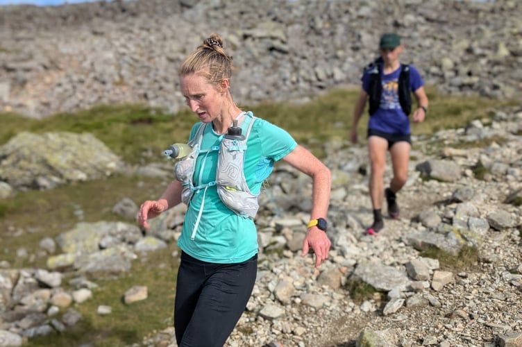 Gemma Barnett during the legendary Bob Graham round in the Lake District.
