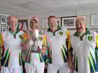 First silverware of the year for Crediton Bowling Club