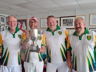 First silverware of the year for Crediton Bowling Club