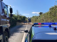 No injuries after tractor and trailer overturn on A377 near Crediton