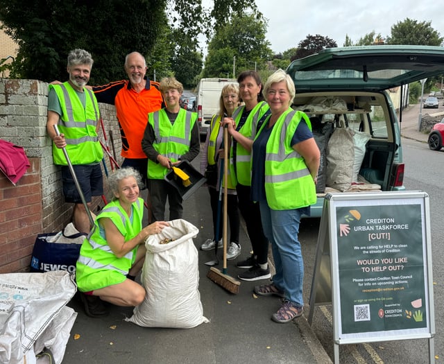 Praise for Crediton Urban Taskforce volunteers
