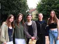 QE students celebrate A-level success