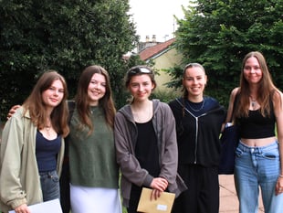 QE students celebrate A-level success