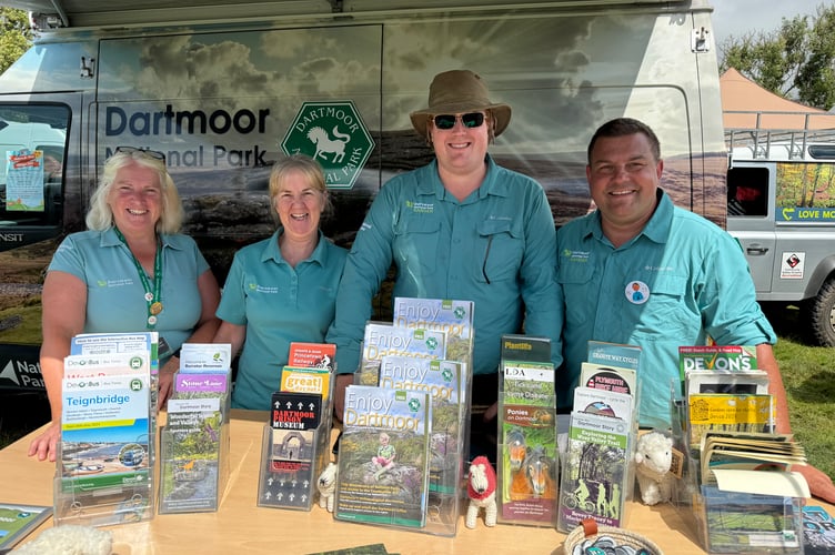 Dartmoor National Park had a busy stall and offered advice to local people and visitors alike. AQ 0672