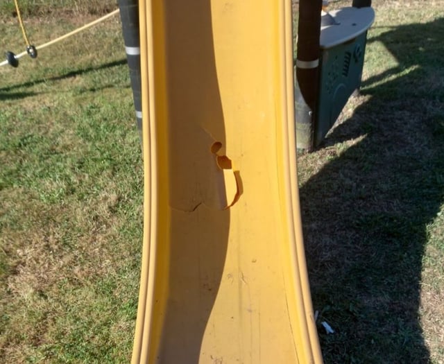 Report Crediton play park vandalism, council urges