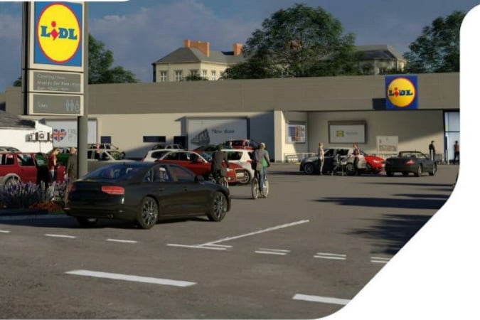 An image of what the Lidl store will look like. Planning documents
