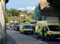 Biker sustained serious injuries in Newton St Cyres collision