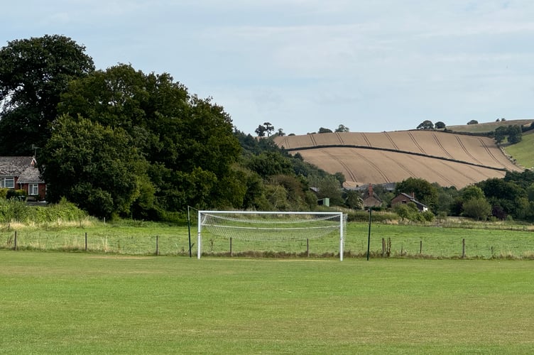 Sandford Football Club pitch.  AQ 1655