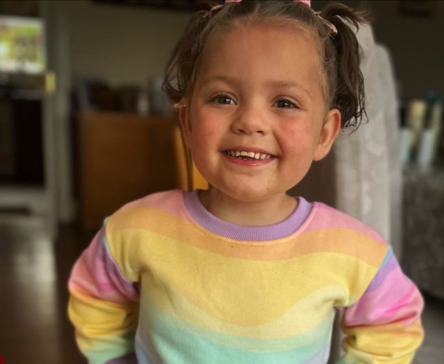 Newton St Cyres girl, 3, beats cancer