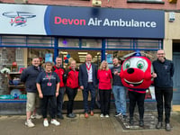 Ribbon cut to open Devon Air Ambulance charity shop in Crediton