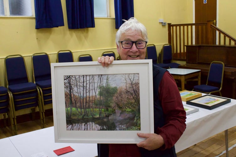 Talented artist Nicky Buckett's prizewinning landscape painting