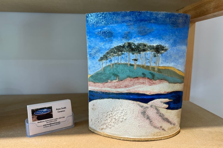 One of the ceramic pieces by Anne Smith.  AQ 2490