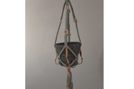 Join a class to make a stylish plant holder at Crediton Library.