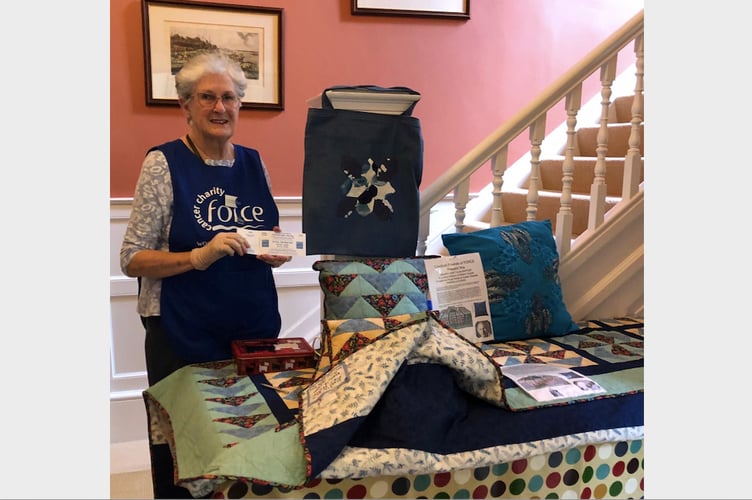 Yeoford Yarns Quilt is the top prize in a raffle in aid of FORCE.

