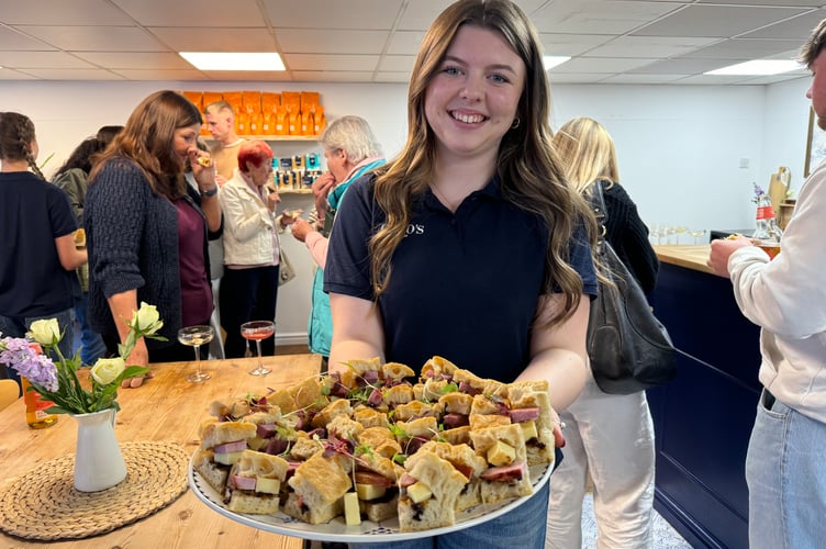 Canapes at the opening evening party.  AQ 2613