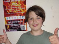 Youngster to brave hot coals for charity