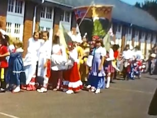 Crediton non-profit digitises old film showing school procession