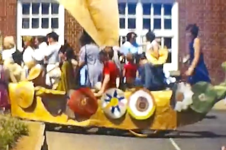 A Viking longboat seen during procession at Hayward's Primary School (Folklore Library and Archive)