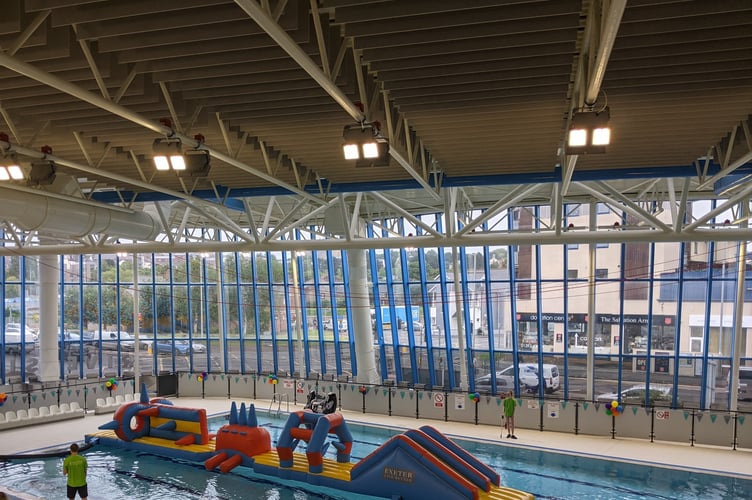 The refurbished Riverside Leisure Centre, Exeter. (Image: LDRS)