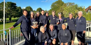 Okehampton ladies took runner-up trophies
