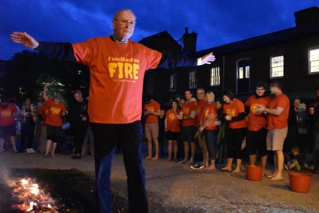 Walk over hot coals with Lions for charity 