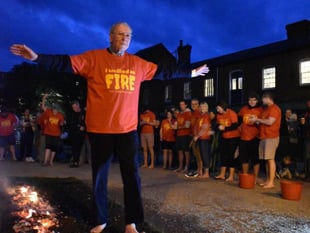 Walk over hot coals with Lions for charity 