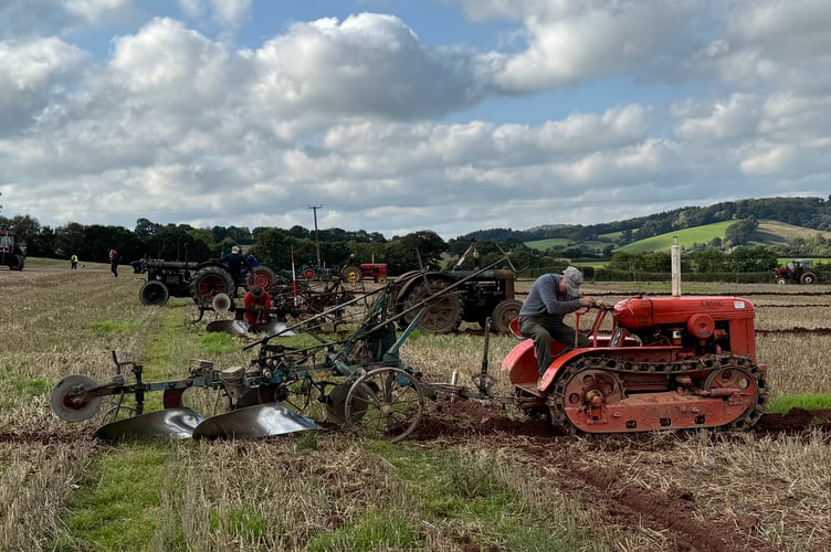 Ploughing underway at the Mid Devon match.  AQ 4552
