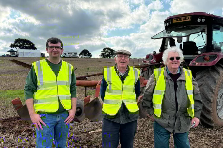Stewards at the Mid Devon ploughing match.  AQ 4542
