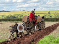 Peter was Mid Devon ploughing champion
