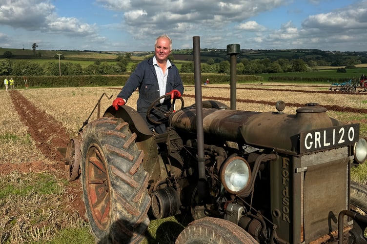 Ploughing begins at the Mid Devon match for another competitor. AQ 4568