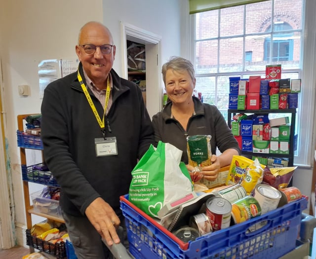 Crediton Foodbank highlights Challenge Poverty Week
