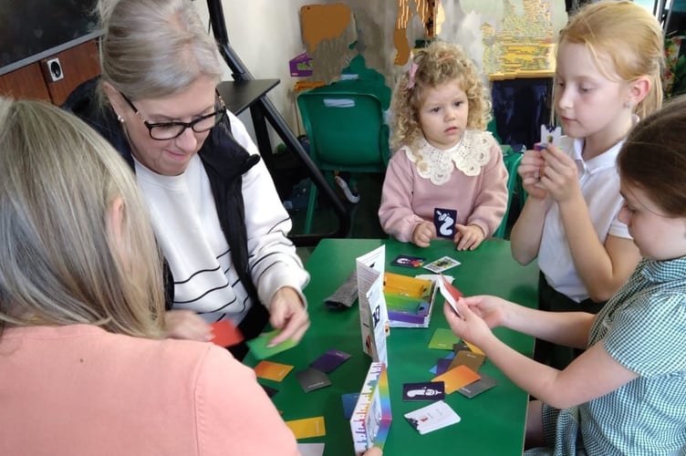 Classic board games took place after the Grandparents’ Tea Party at Copplestone Primary School.