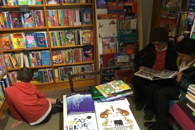 A treasure of books can be found at The Bookery in Crediton.
