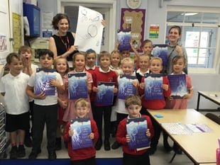 New books and an author visit for Lapford Primary School
