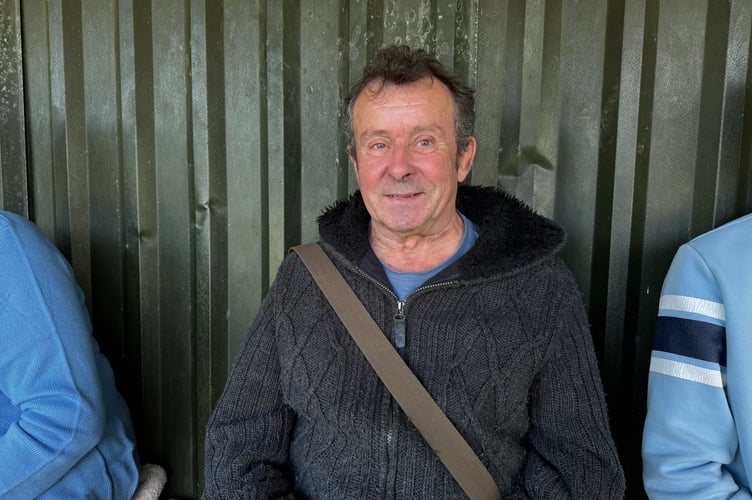 Crediton United Match Reporter Paul Whittall.  AQ 6321
