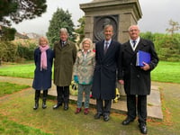 Cornishman educated in Crediton remembered in commemorative tribute