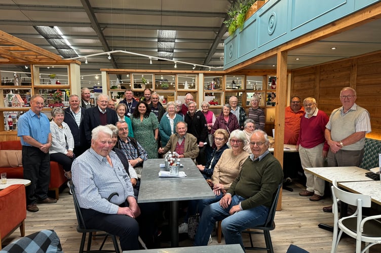 Some of those who attended the September meeting of Crediton and Area Vintage Farmers Group.  AQ 3915