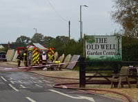 Crediton amongst fire crews at Burlescombe Garden Centre blaze
