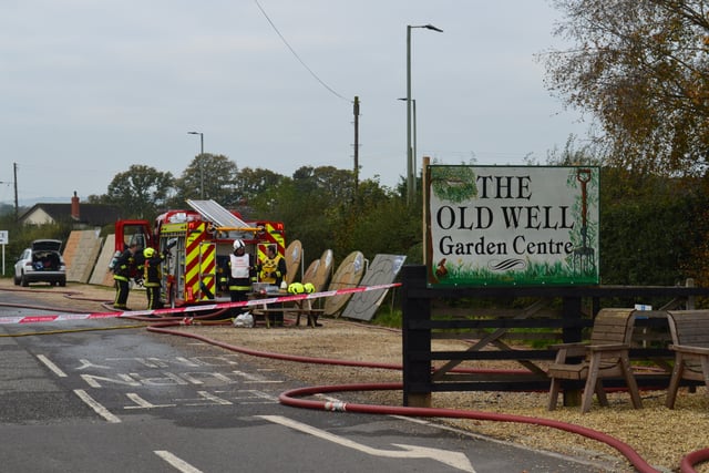 Crediton amongst fire crews at Burlescombe Garden Centre blaze
