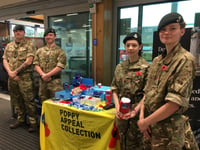 Army Cadets supported Poppy Appeal in Crediton
