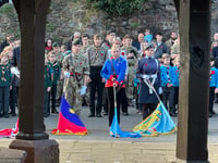 Huge crowd of people took part in Remembrance in Crediton
