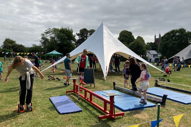 'Arts in the Park' in August was supported by the National Lottery.
