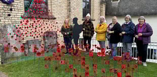 Villagers made 400 poppies for display
