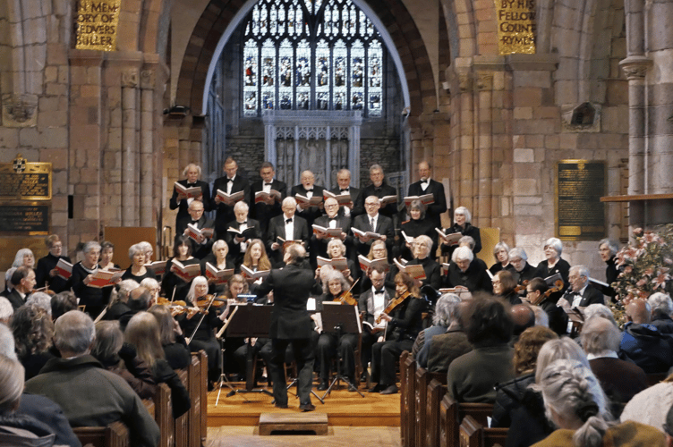 North Creedy Choral Society performing